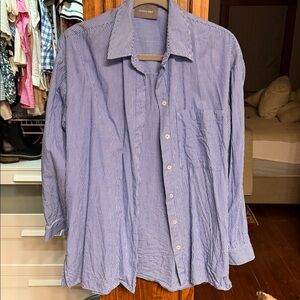 Women’s Blue Striped Shirt
